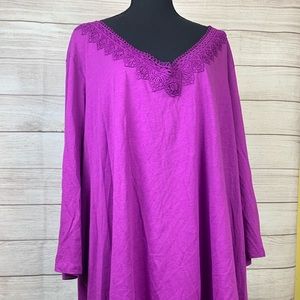 Woman Within Embellished T-shirt EUC 34/36 4X
